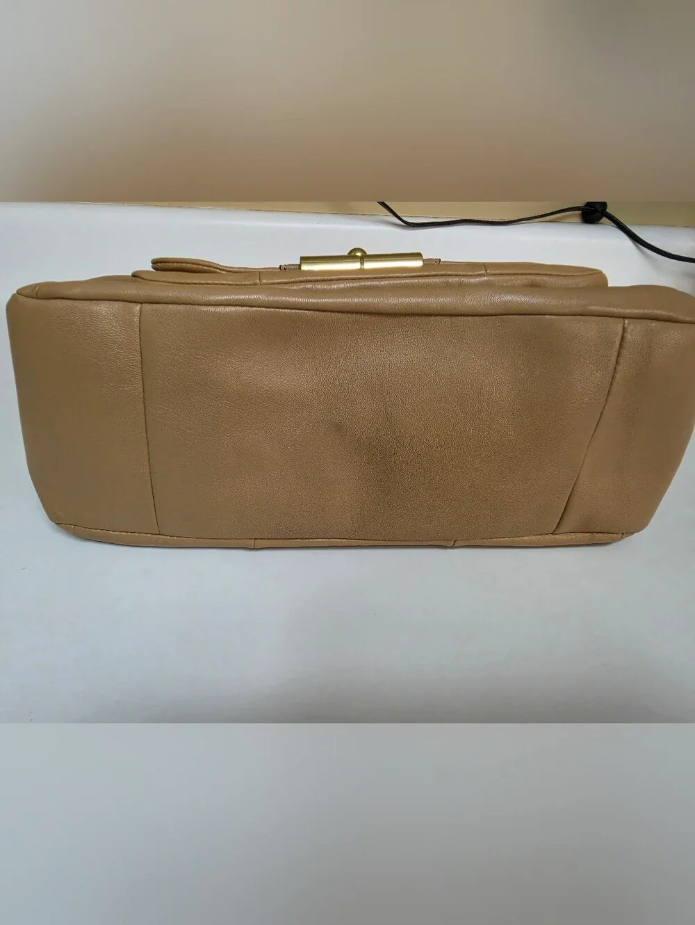 Coach Kristin Leather Double Zip Satchel F22304 Taupe Authentic Vintage Bag